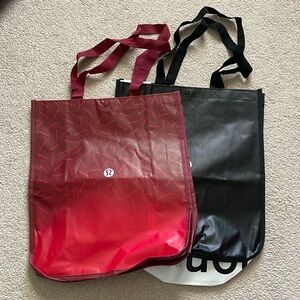 Set of 2 Large Lululemon Shopping Bags
